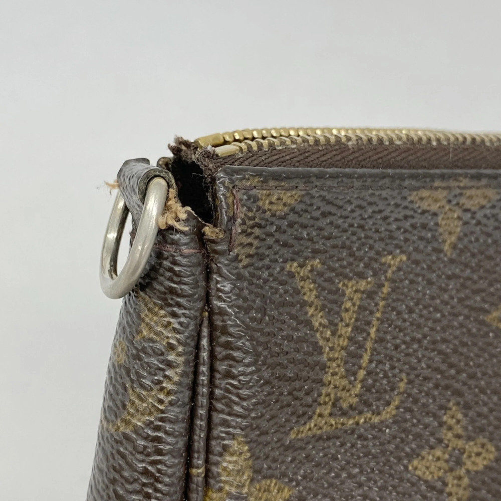 LOUIS VUITTON Authentic Brown Monogram Pochette Pouch - Picture 6 of 8